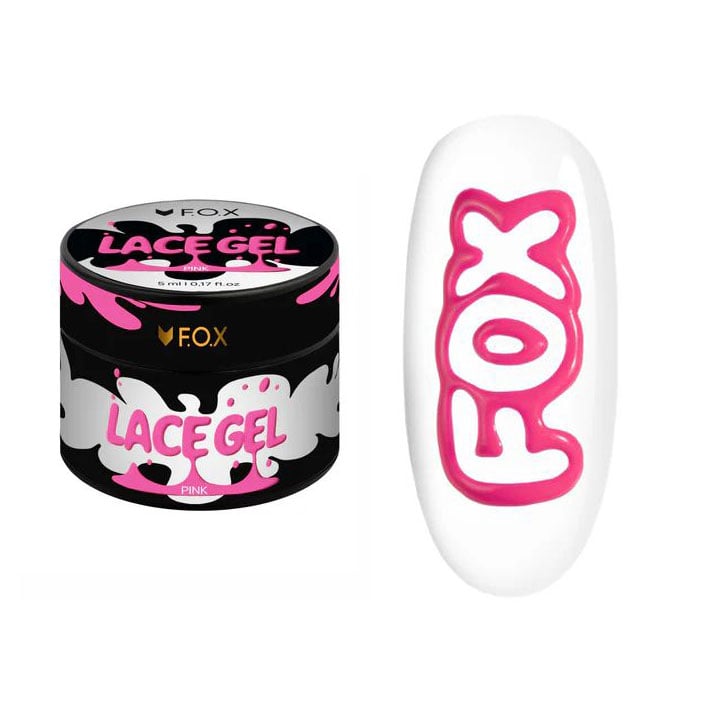 Гель-фарба для нігтів F.O.X Lace Gel, Pink, 5 мл